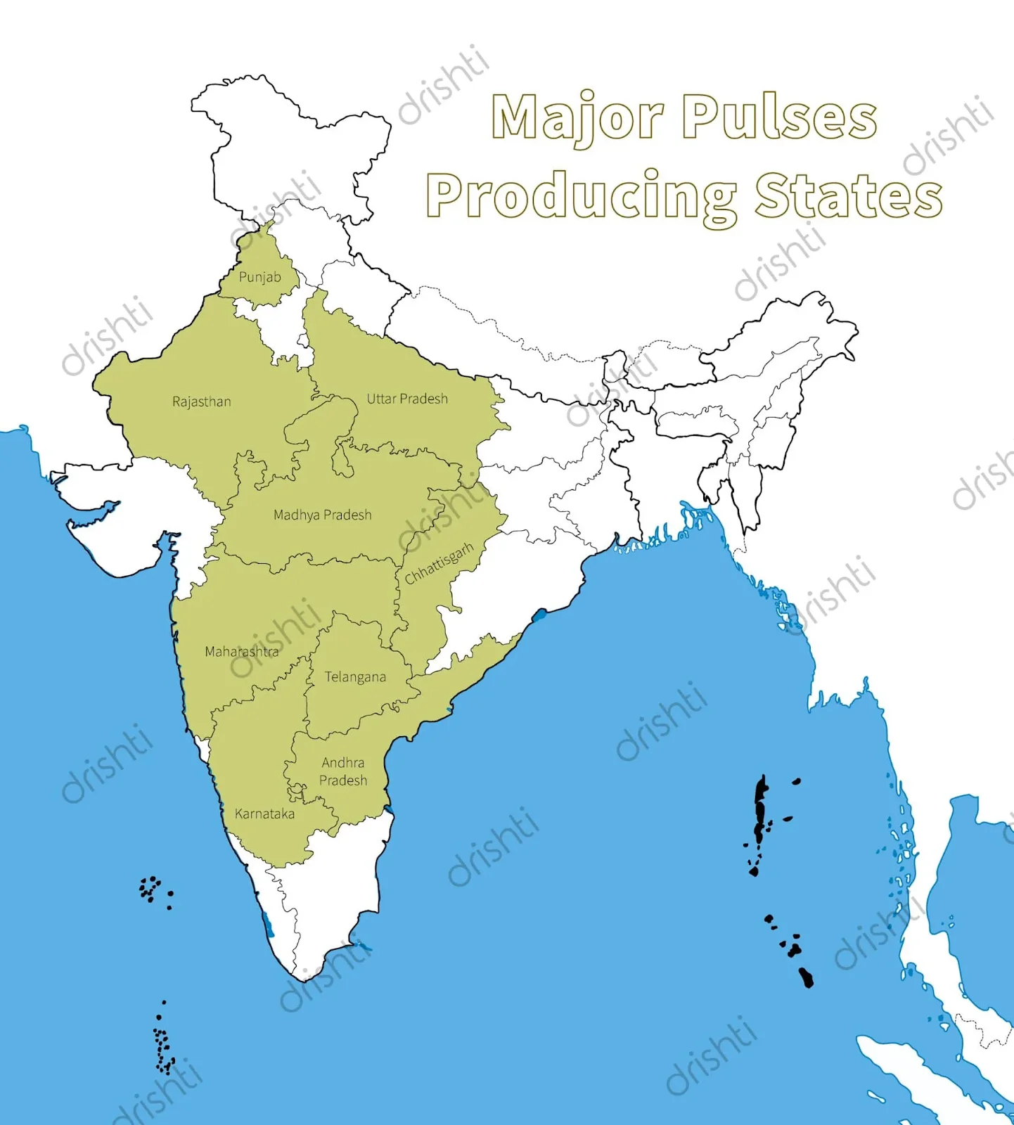 Major Pulse Producing States in India